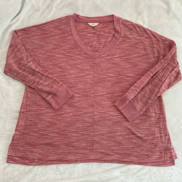 Blush red/pale pink heather sweater - Picture 1 of 17